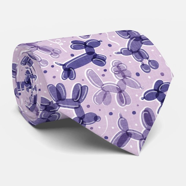 Let's paw-ty! // party shape bendable balloon dog tie (Rolled)