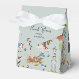 Lets Pawty Blue Dog Puppy Birthday Party Thank you Favour Box