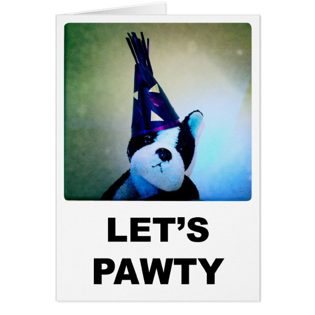 Let's Pawty Card (Front)