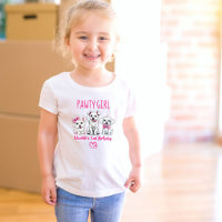 Lets pawty cute white pink puppies birthday