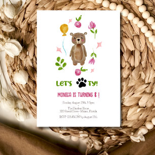Let's pawty! kids birthday party invitation