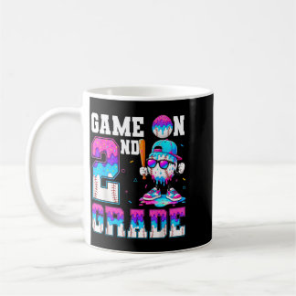 Let's Play 2nd Grade Boy Baseball Ice Cream Drip Coffee Mug