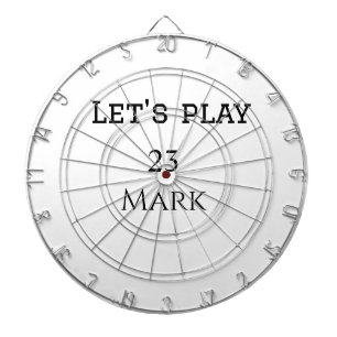 Let's play add name monogram letter sports masculi dartboard