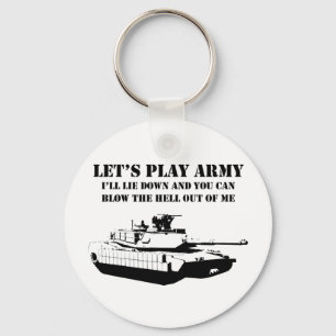 Let's Play Army Key Ring
