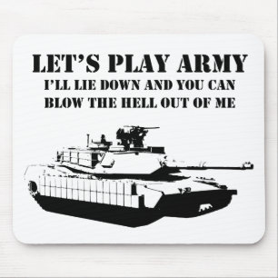 Let's Play Army Mouse Mat