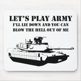 Let's Play Army Mouse Mat