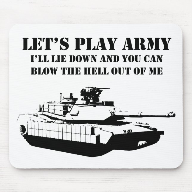 Let's Play Army Mouse Mat (Front)