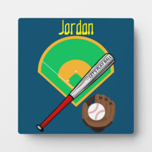 "Let's Play Ball" Baseball   Plaque