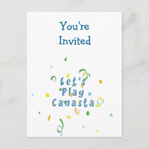 Let's Play Canasta Postcard