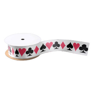 Let's Play Cards Colourful Decorative Ribbon Satin Ribbon