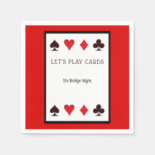 Let's Play Cards Party Cocktail Napkins