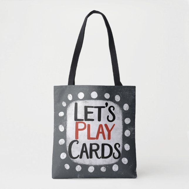 Let's Play Cards Tote Bag (Front)