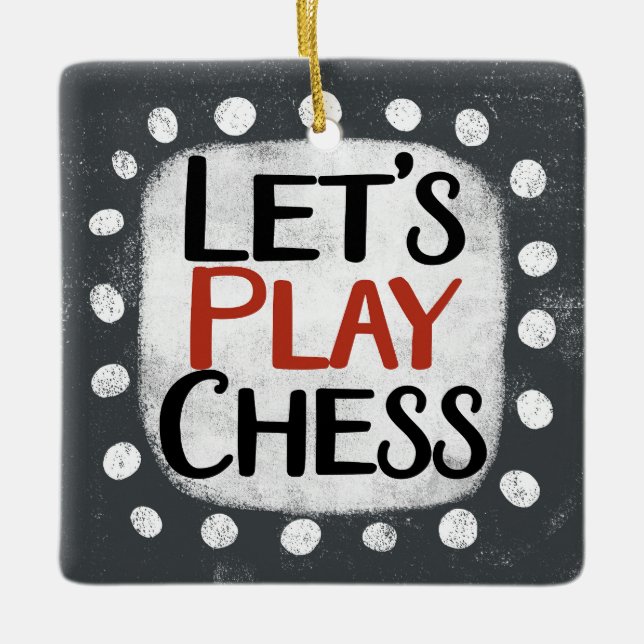 Let's Play Chess Ornament (Front)