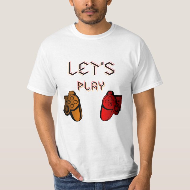 Let's Play Controllers T-Shirt (Front)
