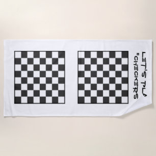 Let's Play Game Towel - Checkers