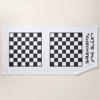 Let's Play Game Towel - Checkers