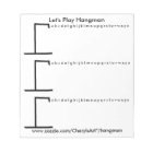 Let's Play Hangman 3 Games per Sheet Notepads