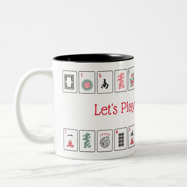 Let's Play Mah Jongg Mug (Left)
