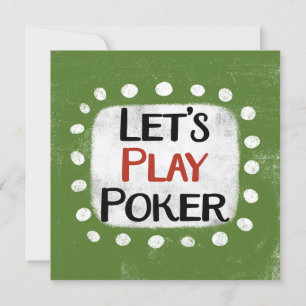 Let's Play Poker Greeting Card