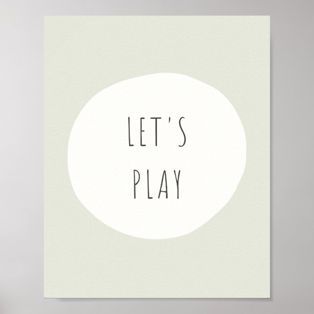 let's play. Poster & Prints (Front)