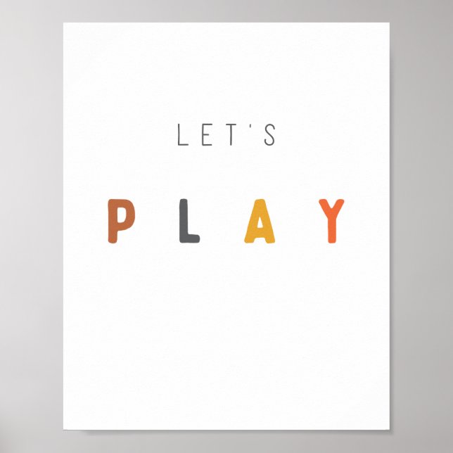 let's play. Poster & Prints (Front)