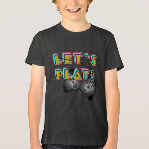 Let's Play - Video Games Day Tri-Blend Shirt