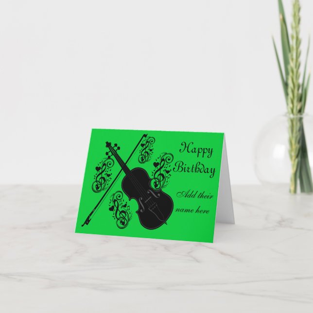 Let's Play,Violin_ Card (Front)