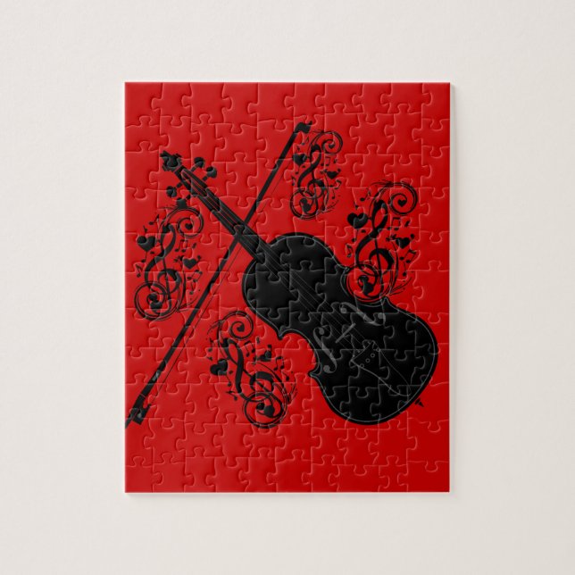 Let's Play,Violin_ Jigsaw Puzzle (Vertical)