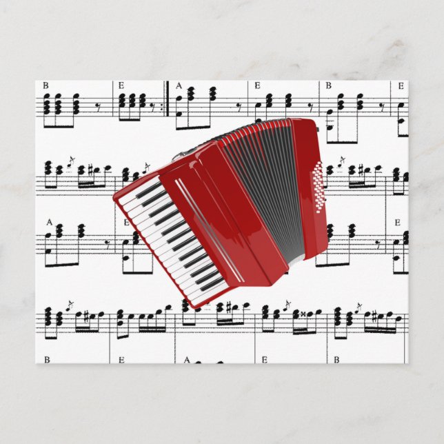 Let's Polka Postcard (Front)