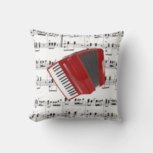 Let's Polka...red accordion Cushion