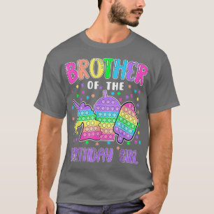 Let's Popit Brother of the Birthday Girl Popit T-Shirt