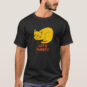 Let's Purrty Cat Party Kitten Reunion Birthday Ca T-Shirt