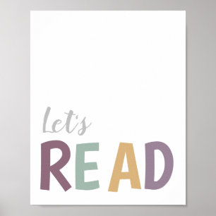 Let's Read Playroom for Girls Poster