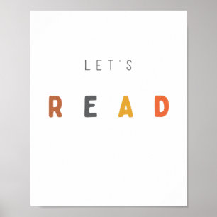 let's read. Poster & Prints