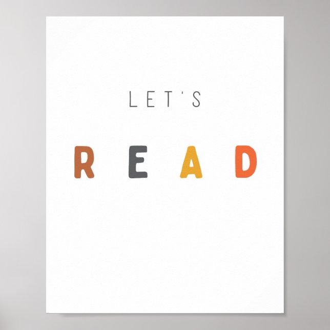 let's read. Poster & Prints (Front)
