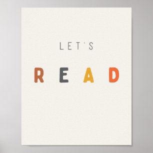 let's read. Poster & Prints