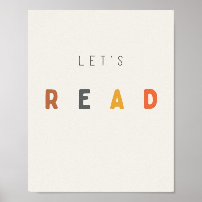 let's read. Poster & Prints (Front)