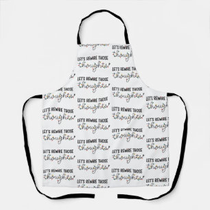 Let's Rewire Those Thoughts Mental Health Xmas Apron
