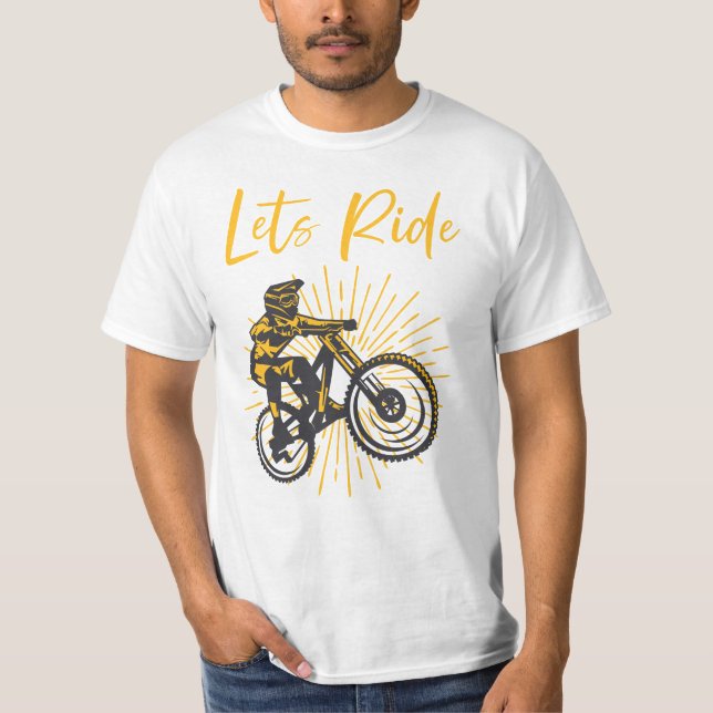 Lets Ride, Bike lover T-Shirt (Front)