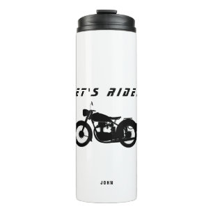 Let's Ride Custom Name Motorcycle Thermal Tumbler