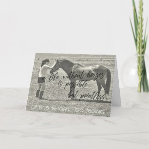 LET'S RIDE Greeting Card