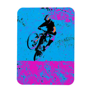 Lets Ride! - Mountain Biker Magnet