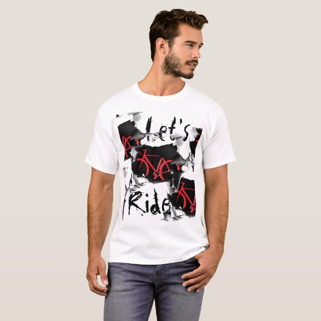 Let's Ride! Ripped T-Shirt (Front Full)