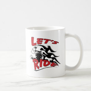 Let's Ride Skull Coffee Mug