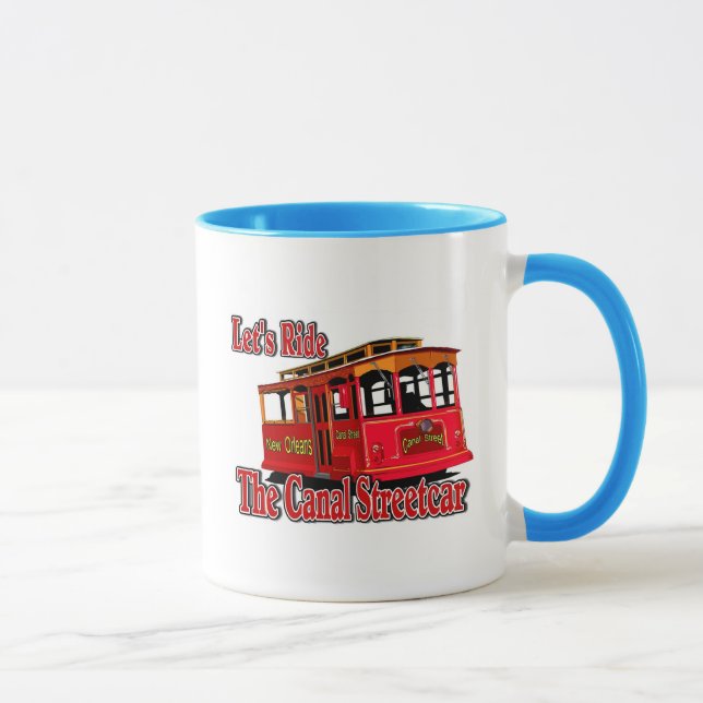 Let's Ride The Canal Streetcar Mug (Right)