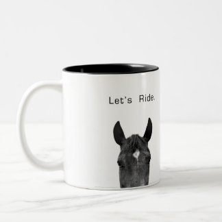 Let's Ride Two-Tone Coffee Mug