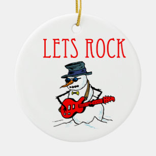 Rock N Roll Snowman Gifts Gift Ideas Zazzle Uk