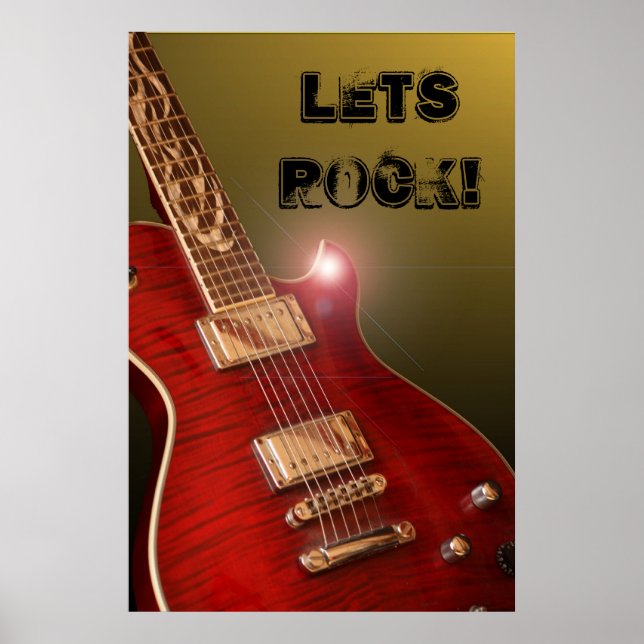 Lets Rock! guitar poster (Front)