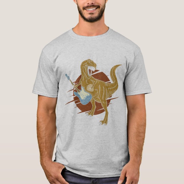 Lets Rock Music T Rex T-Shirt (Front)