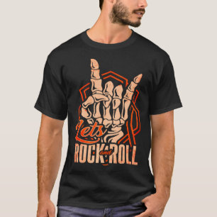 Lets Rock & Roll Devil Horn Vintage Rock Music Roc T-Shirt